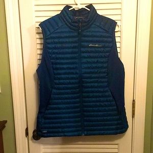 Eddie Bauer Goosedown vest Teal Large